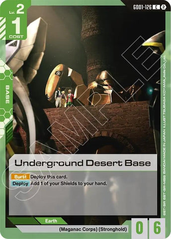 Image for Underground Desert Base (GD01-126) (Deck Build Box Freedom Ascension) (SC01) - Gundam Card Game