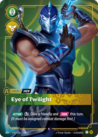 Image for Shen - Eye of Twilight (147/166) (Vendetta) (VEN) - Riftbound: League of Legends Trading Card Game