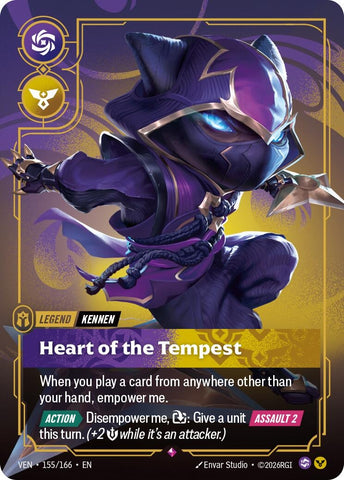 Image for Yordle, Kennen - Heart of the Tempest (155/166) (Vendetta) (VEN) - Riftbound: League of Legends Trading Card Game