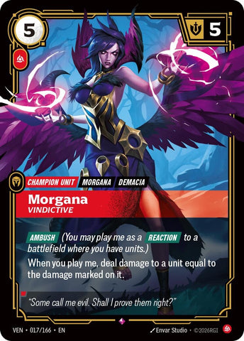 Image for Morgana, Vindictive (017/166) (Vendetta) (VEN) - Riftbound: League of Legends Trading Card Game