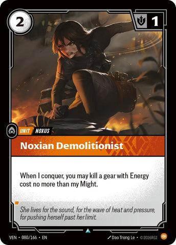 Image for Noxian Demolitionist (080/166) (Vendetta) (VEN) - Riftbound: League of Legends Trading Card Game