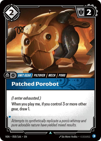 Image for Patched Porobot (058/166) (Vendetta) (VEN) - Riftbound: League of Legends Trading Card Game