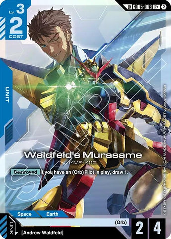 Waldfeld's Murasame (R+) (Link Rare) (GD05-003) (Freedom Ascension)
