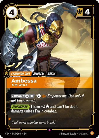 Image for Ambessa - The Wolf (084/166) (Vendetta) (VEN) - Riftbound: League of Legends Trading Card Game