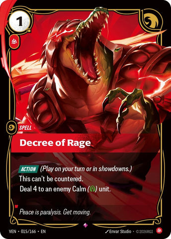 Image for Decree of Rage (015/166) (Vendetta) (VEN) - Riftbound: League of Legends Trading Card Game
