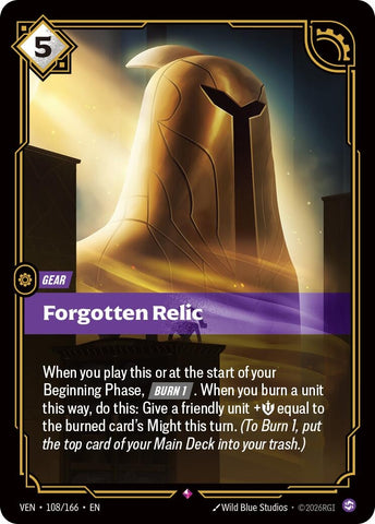 Image for Forgotten Relic (108/166) (Vendetta) (VEN) - Riftbound: League of Legends Trading Card Game