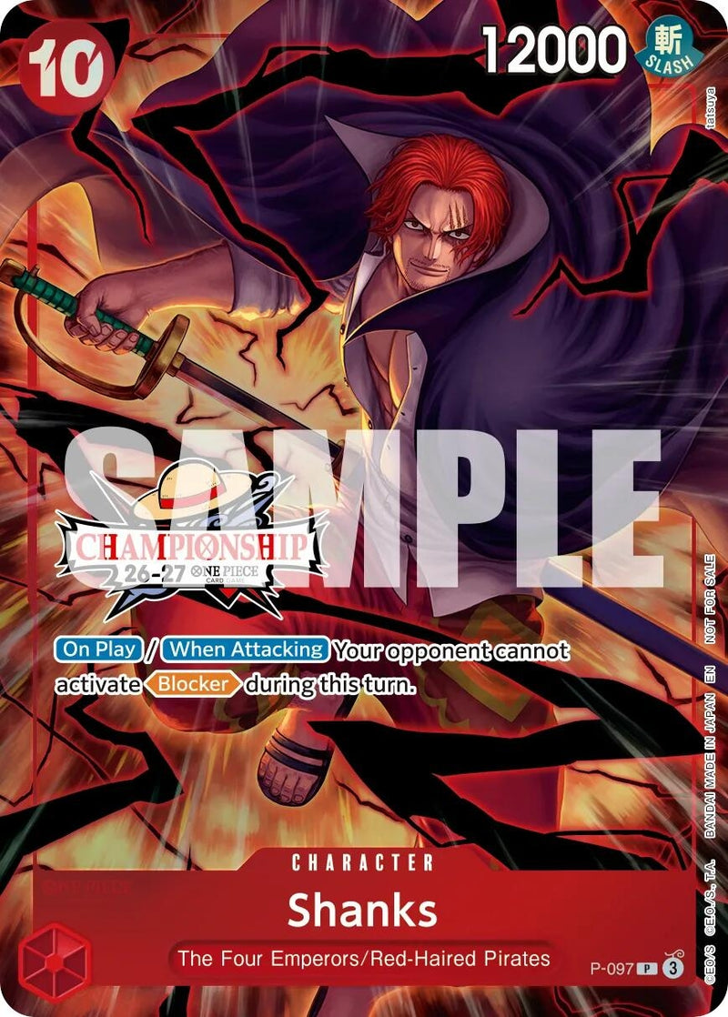 Image for Shanks (CS 26-27 Event Pack Finalist Ver.) (P-097) (One Piece Promotion Cards) (OP-PR) - One Piece Card Game