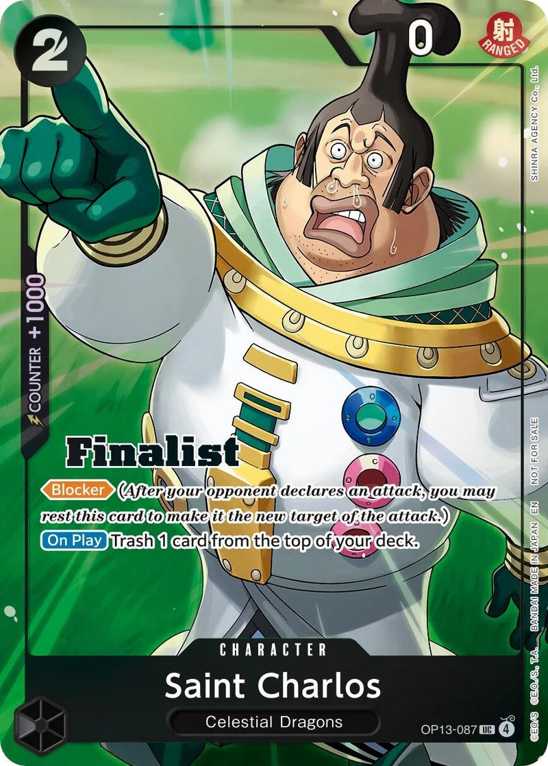 Image for Saint Charlos (Finalist Card Set Vol. 1) (OP13-087) (One Piece Promotion Cards) (OP-PR) - One Piece Card Game