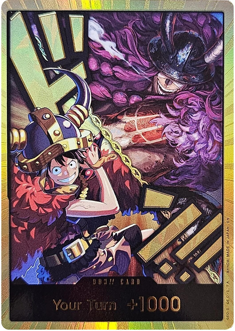 DON!! Card (Alternate Art) (Luffy and Loki) (Gold) (The World's Strongest Warriors) (OP17)