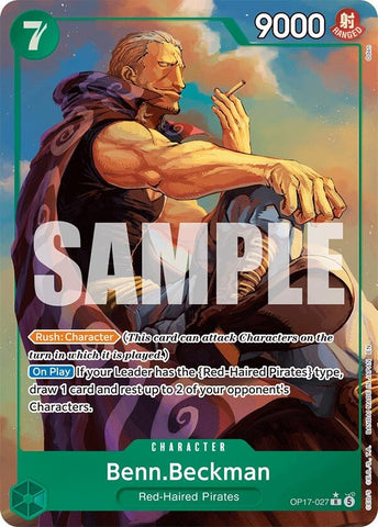 Benn.Beckman (Alternate Art) (OP17-027) (The World's Strongest Warriors)