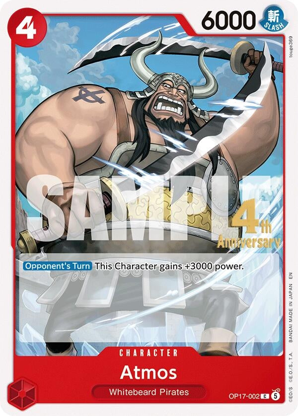Image for Atmos (OP17-002) (The World's Strongest Warriors Release Event Cards) (OP17 RE) - One Piece Card Game