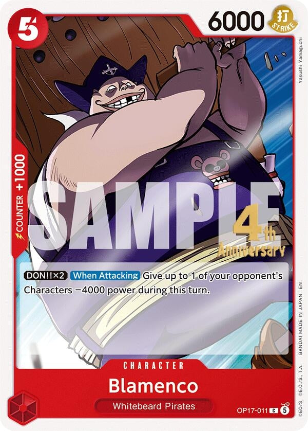 Image for Blamenco (OP17-011) (The World's Strongest Warriors Release Event Cards) (OP17 RE) - One Piece Card Game