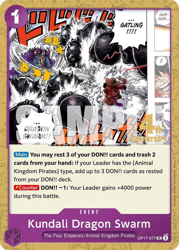 Image for Kundali Dragon Swarm (OP17-077) (The World's Strongest Warriors Release Event Cards) (OP17 RE) - One Piece Card Game