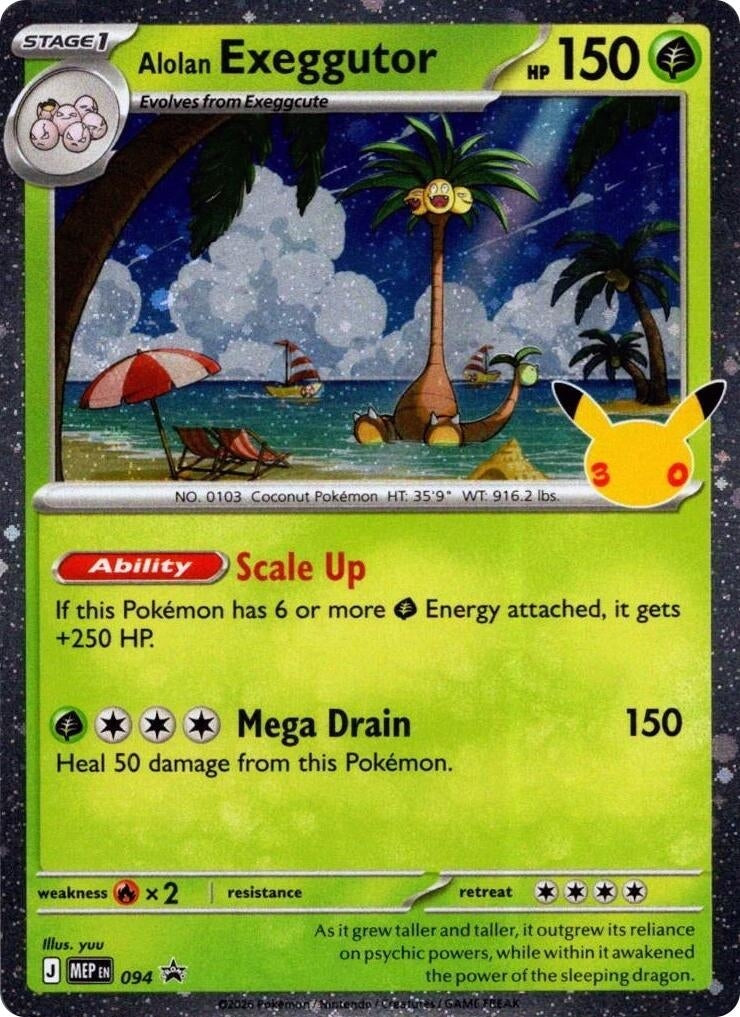 Alolan Exeggutor - 094 (30th Celebration) (094) (ME: Mega Evolution Promo)