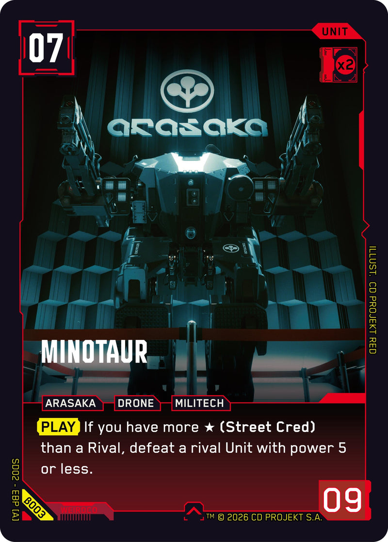 Image for Minotaur (B003) (Embracing Power - Beta Starter Deck) - Cyberpunk TCG