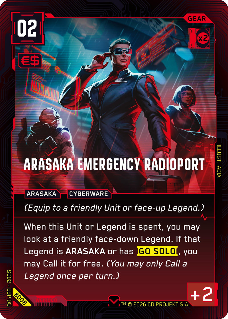 Image for Arasaka Emergency Radioport (B006) (Embracing Power - Beta Starter Deck) - Cyberpunk TCG