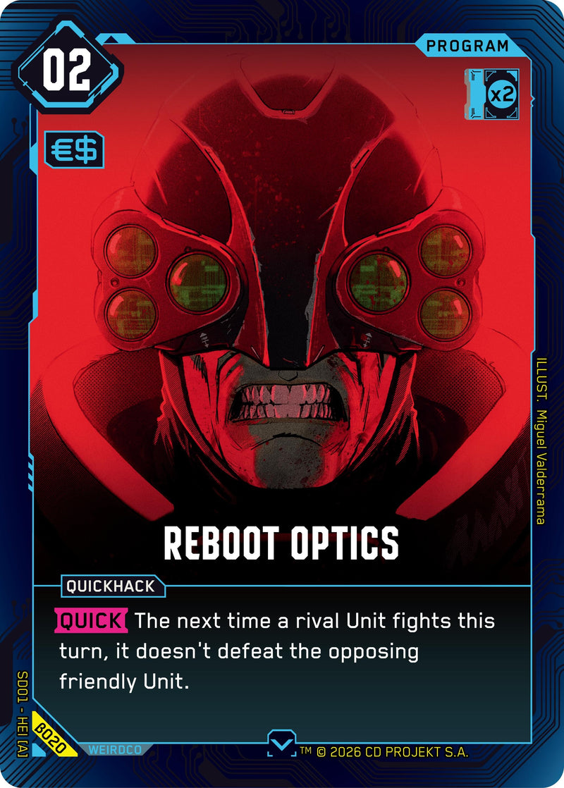 Image for Reboot Optics (B020) (The Heist - Beta Starter Deck) - Cyberpunk TCG