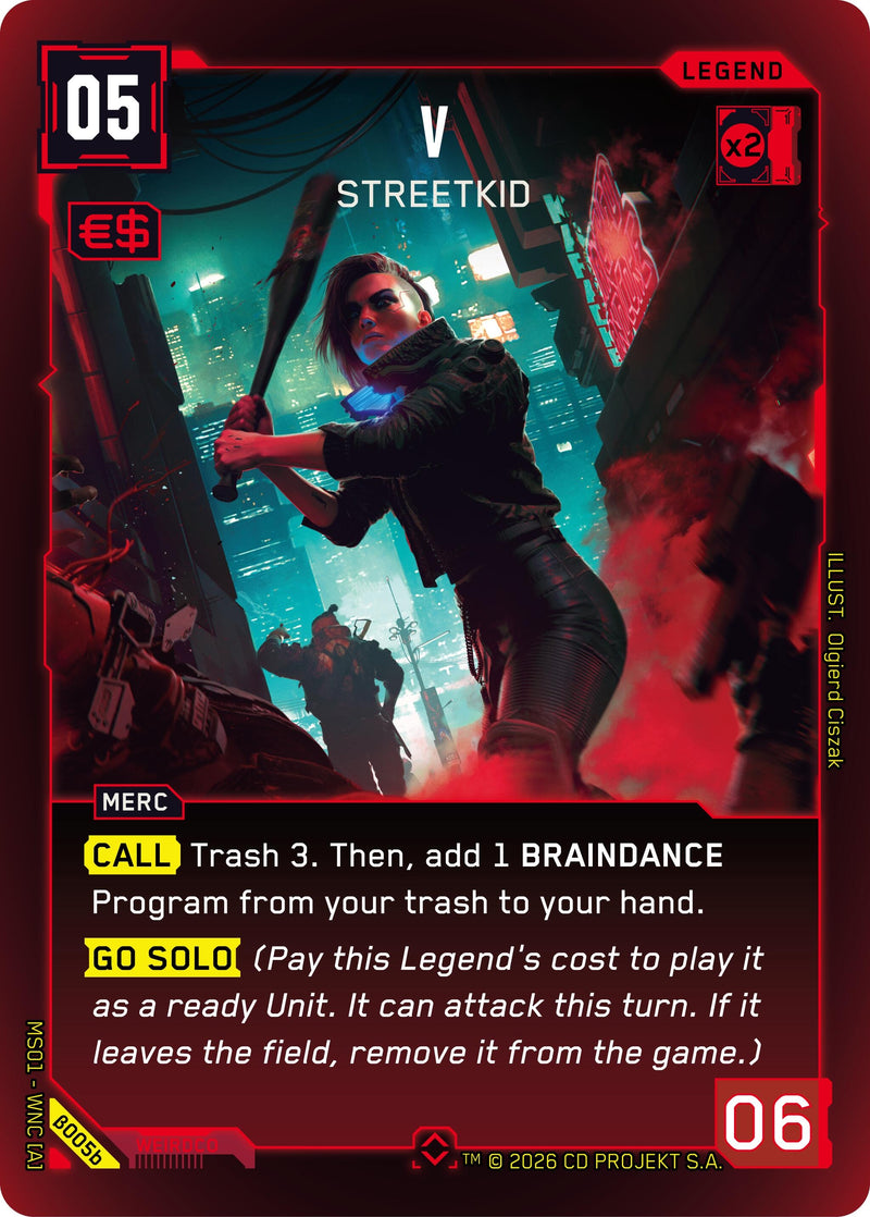 Image for V - Streetkid (b) (B005b) (Welcome to Night City - Beta) - Cyberpunk TCG