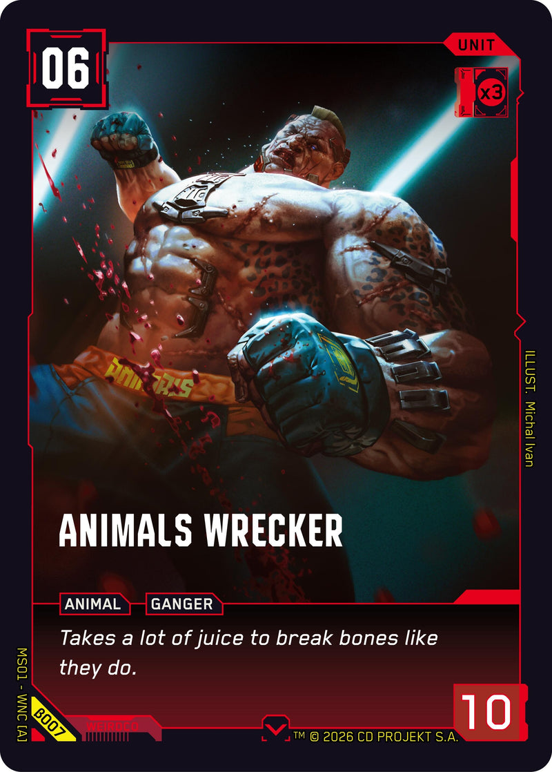 Image for Animals Wrecker (B007) (Welcome to Night City - Beta) - Cyberpunk TCG