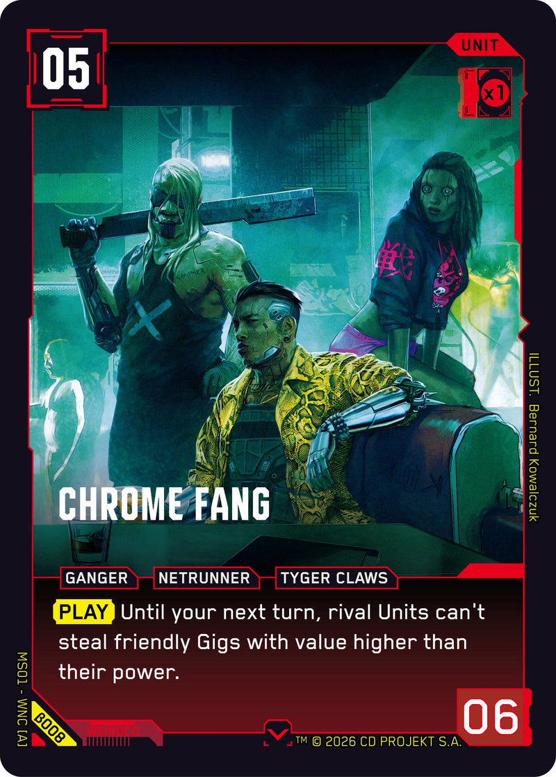 Image for Chrome Fang (B008) (Welcome to Night City - Beta) - Cyberpunk TCG