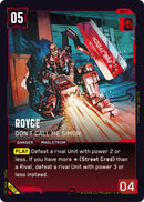 Image for Royce - Don't Call Me Simon (B016) (Welcome to Night City - Beta) - Cyberpunk TCG