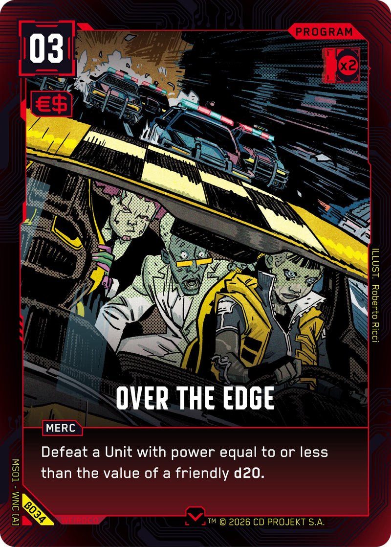 Image for Over the Edge (B034) (Welcome to Night City - Beta) - Cyberpunk TCG