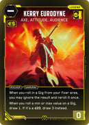 Image for Kerry Eurodyne - Axe, Attitude, Audience (Rare) (B037) (Welcome to Night City - Beta) - Cyberpunk TCG
