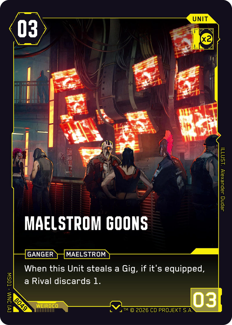 Image for Maelstrom Goons (B049) (Welcome to Night City - Beta) - Cyberpunk TCG