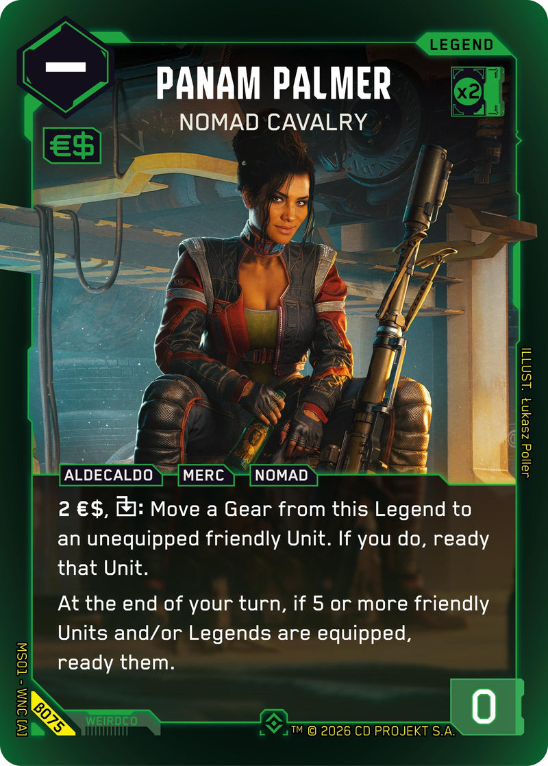 Image for Panam Palmer - Nomad Cavalry (Epic) (B075) (Welcome to Night City - Beta) - Cyberpunk TCG