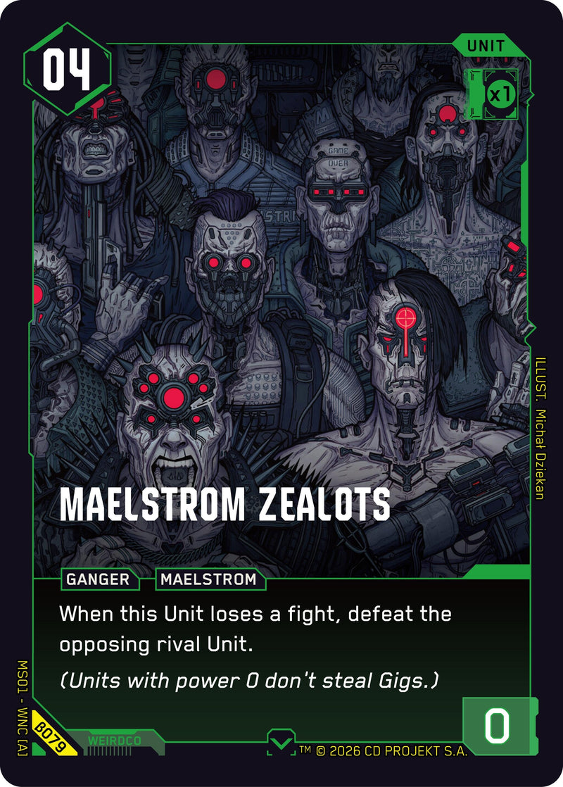 Image for Maelstrom Zealots (B079) (Welcome to Night City - Beta) - Cyberpunk TCG