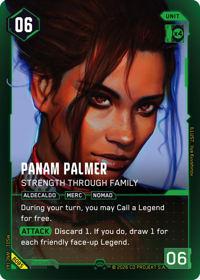 Image for Panam Palmer - Strength Through Family (Secret) (B085) (Welcome to Night City - Beta) - Cyberpunk TCG