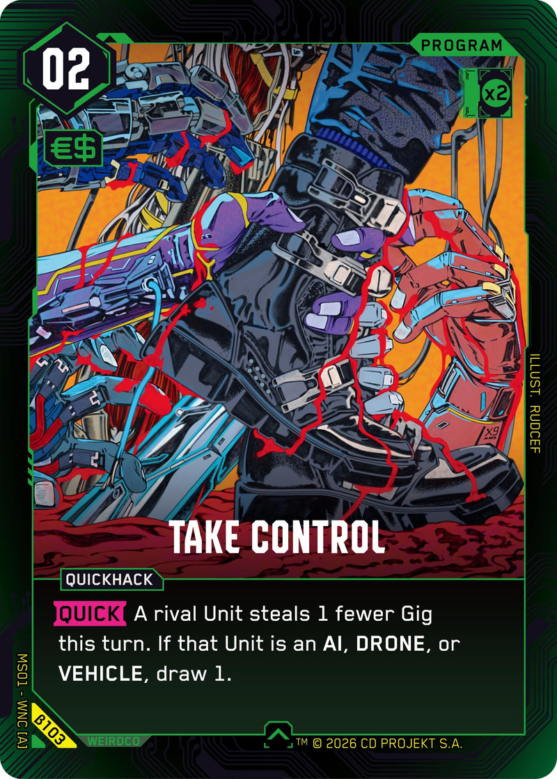Image for Take Control (B103) (Welcome to Night City - Beta) - Cyberpunk TCG