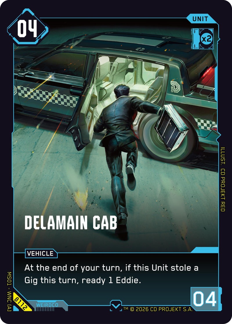 Image for Delamain Cab (B112) (Welcome to Night City - Beta) - Cyberpunk TCG
