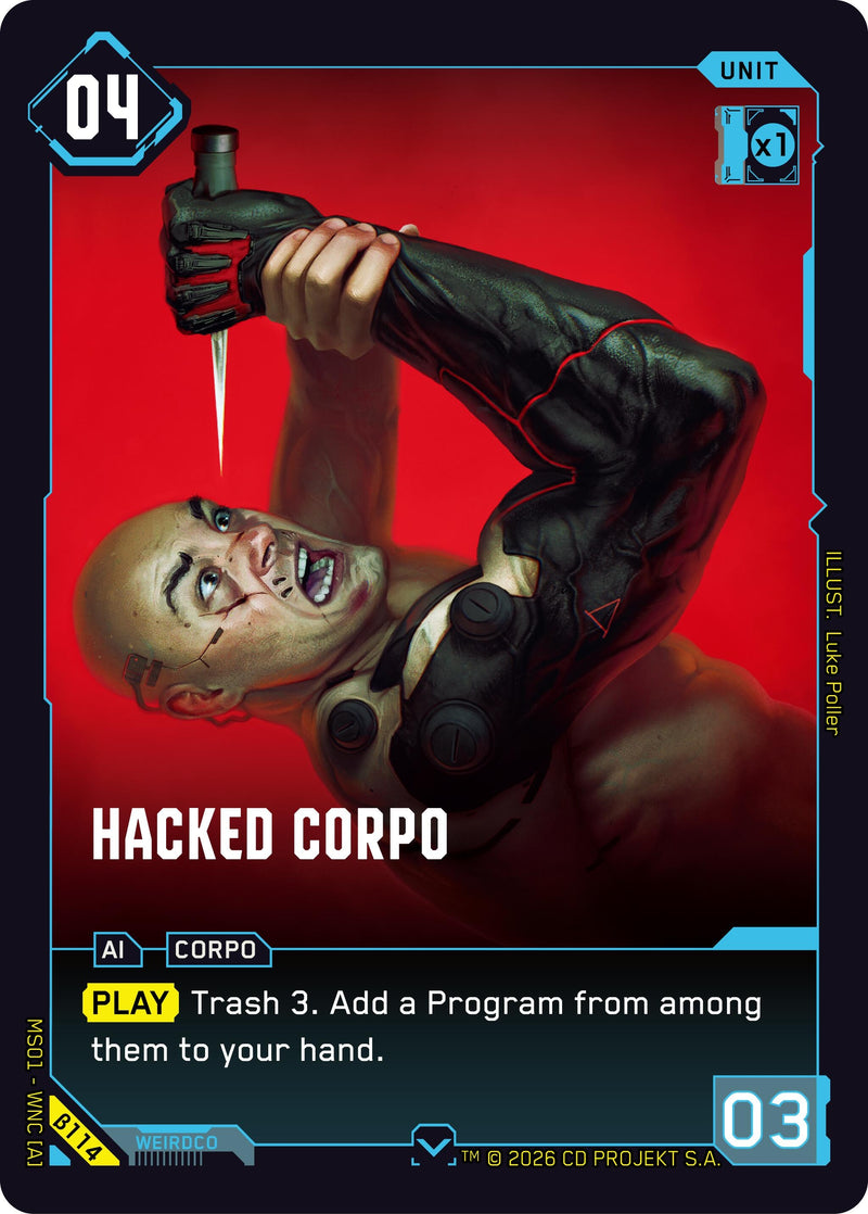 Image for Hacked Corpo (B114) (Welcome to Night City - Beta) - Cyberpunk TCG