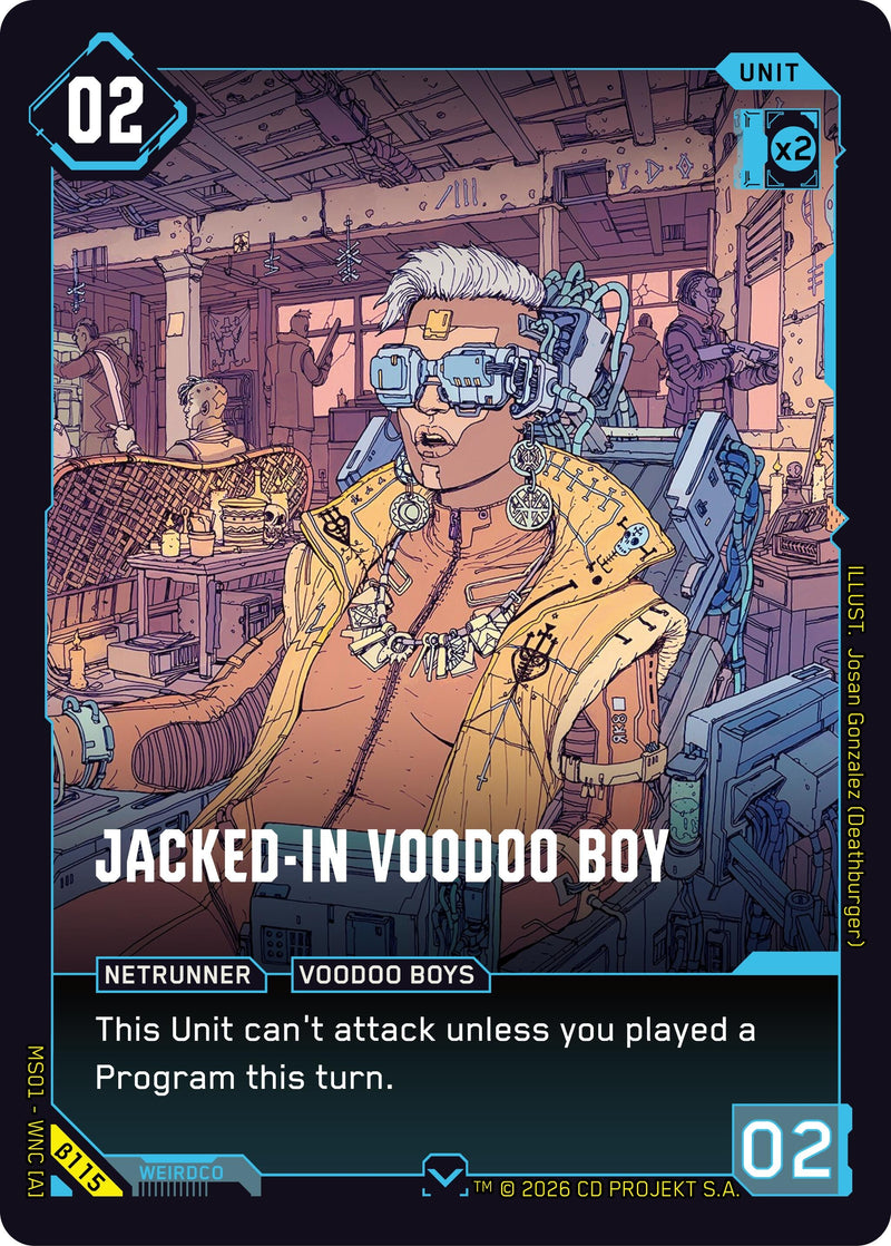 Image for Jacked-In Voodoo Boy (B115) (Welcome to Night City - Beta) - Cyberpunk TCG