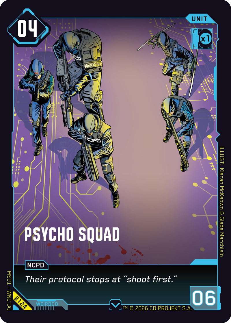 Image for Psycho Squad (B124) (Welcome to Night City - Beta) - Cyberpunk TCG