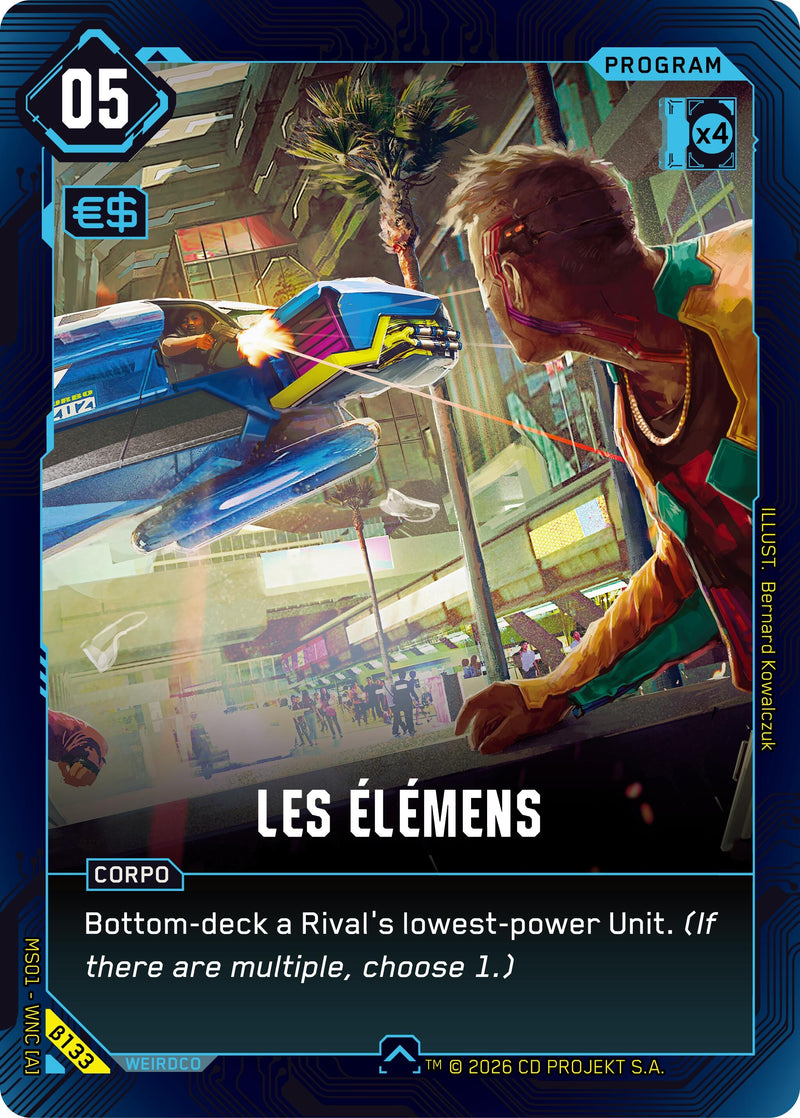 Image for Les Elemens (B133) (Welcome to Night City - Beta) - Cyberpunk TCG