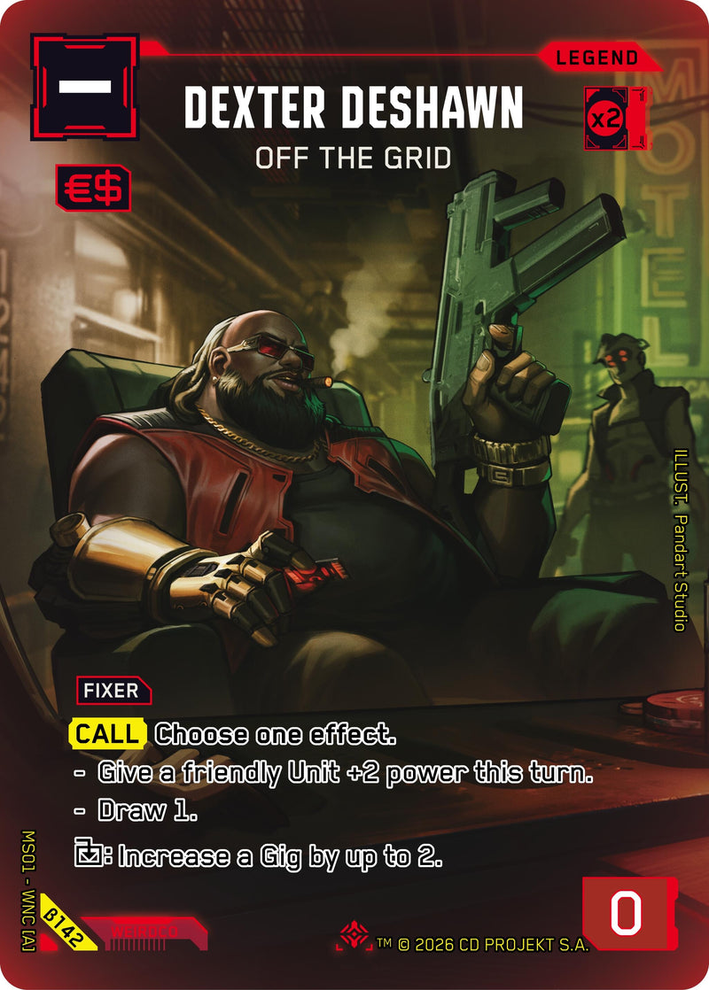 Image for Dexter DeShawn - Off the Grid (ILegend) (B142) (Welcome to Night City - Beta) - Cyberpunk TCG