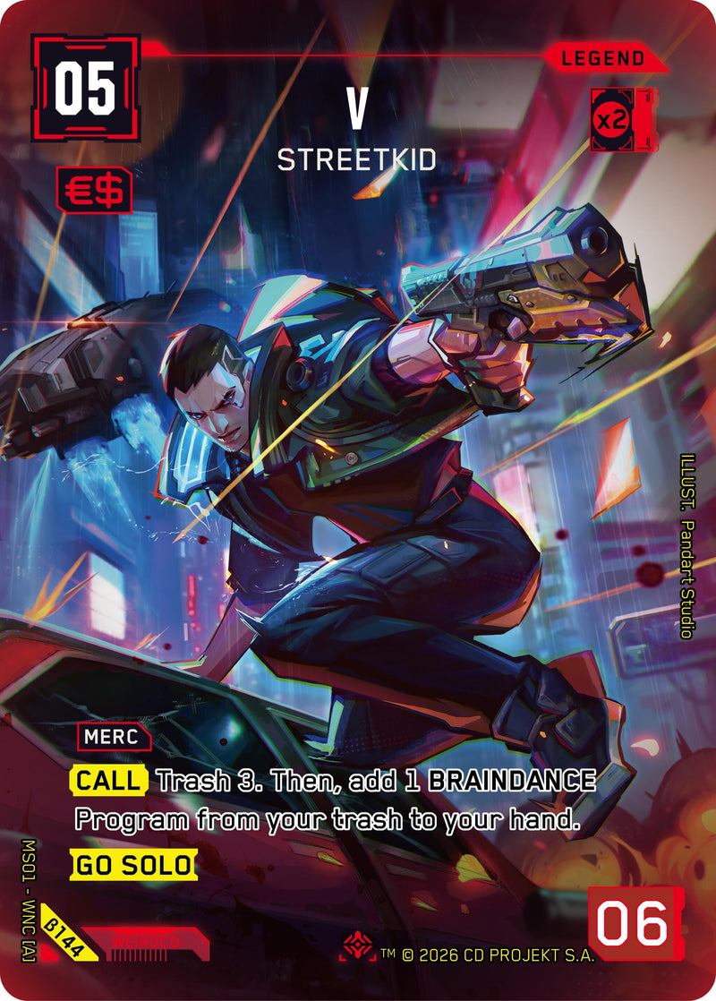 Image for V - Streetkid (ILegend) (B144) (Welcome to Night City - Beta) - Cyberpunk TCG