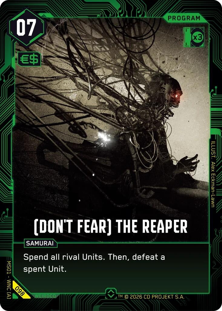 Image for (Don't Fear) The Reaper (098) (Welcome to Night City - Retail) - Cyberpunk TCG