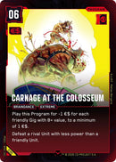 Image for Carnage at the Colosseum (030) (Welcome to Night City - Retail) - Cyberpunk TCG