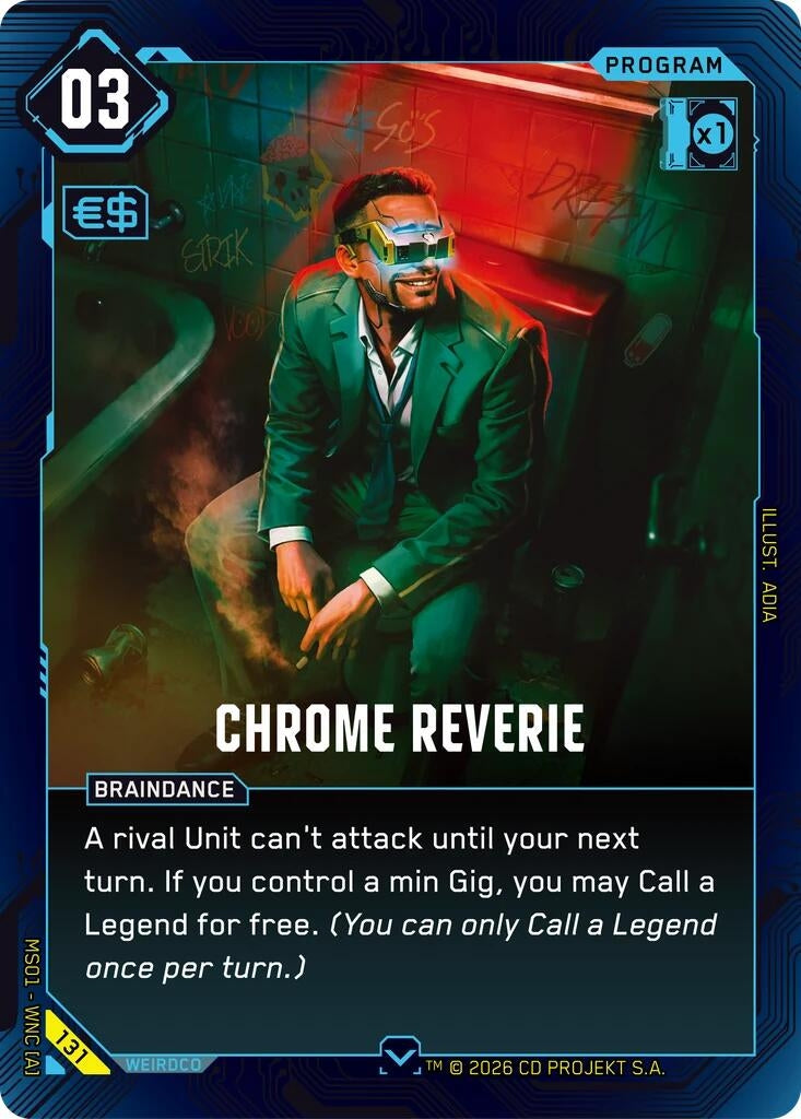 Image for Chrome Reverie (131) (Welcome to Night City - Retail) - Cyberpunk TCG