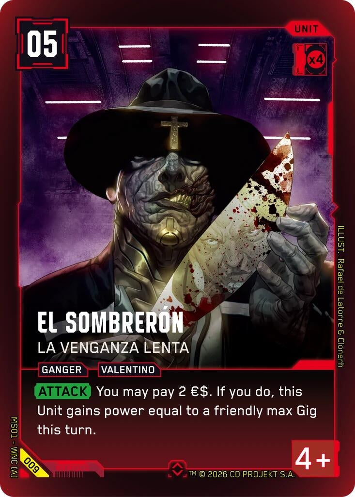 Image for El Sombreron - La Venganza Lenta (009) (Welcome to Night City - Retail) - Cyberpunk TCG