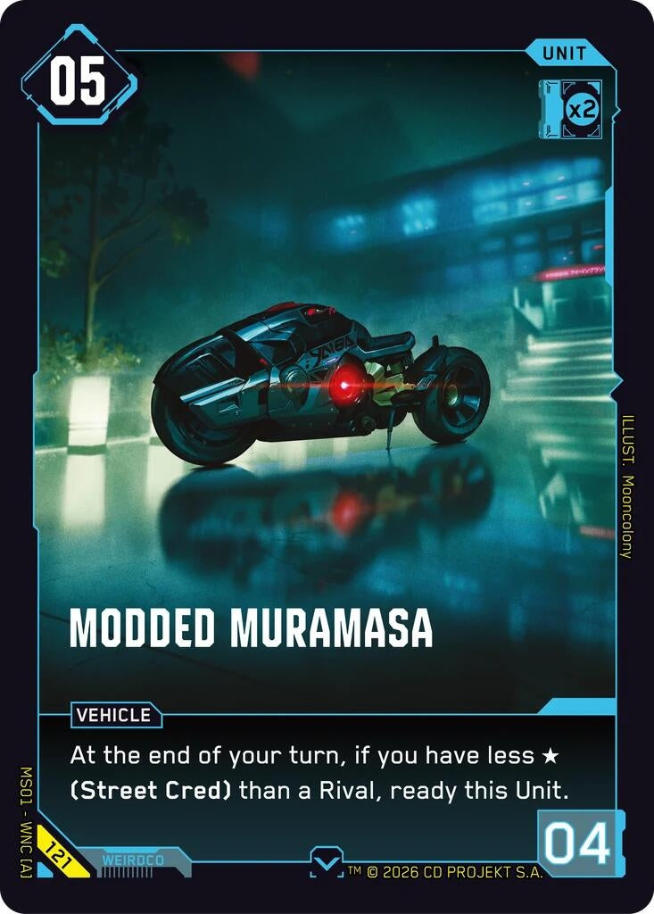 Image for Modded Muramasa (121) (Welcome to Night City - Retail) - Cyberpunk TCG