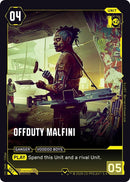 Image for Offduty Malfini (051) (Welcome to Night City - Retail) - Cyberpunk TCG