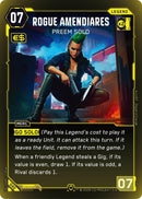 Image for Rogue Amendiares - Preem Solo (Rare) (040) (Welcome to Night City - Retail) - Cyberpunk TCG