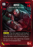 Image for Royce - Psycho on the Edge (Rare) (004) (Welcome to Night City - Retail) - Cyberpunk TCG