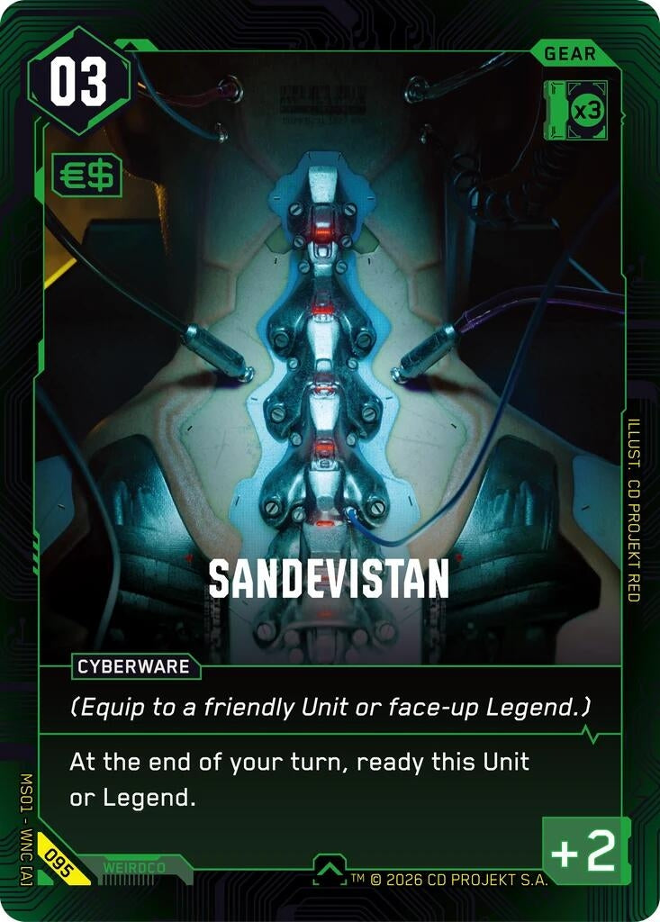 Image for Sandevistan (095) (Welcome to Night City - Retail) - Cyberpunk TCG