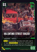 Image for Valentino Street Racer (091) (Welcome to Night City - Retail) - Cyberpunk TCG