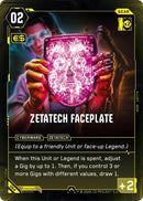 Image for Zetatech Faceplate (064) (Welcome to Night City - Retail) - Cyberpunk TCG